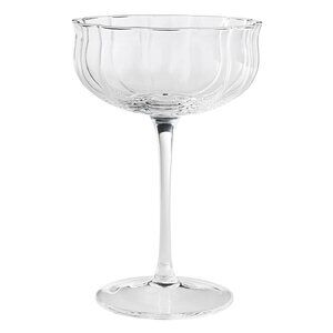 Set of 4 Pioneer Woman Scalloped Cocktail Glasses Colette Clear 8oz New